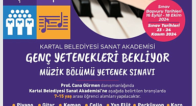 Kartal Belediyesi Sanat Akademisi genç yetenekleri bekliyor