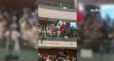 Meksika'da yargı düzenlemesini protesto eden halk Meksika Senatosu'na bastı