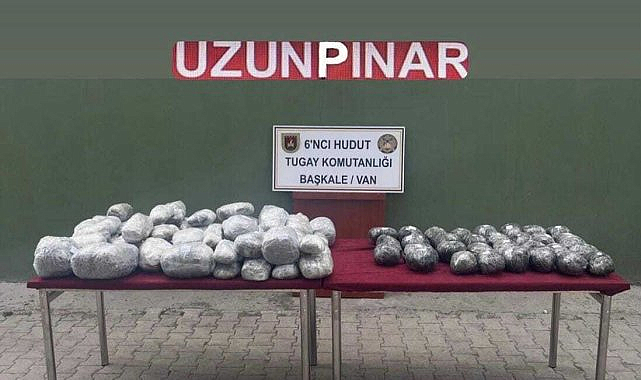 MSB duyurdu, Van hudut hattında 57 kg uyuşturucu madde ele geçirildi