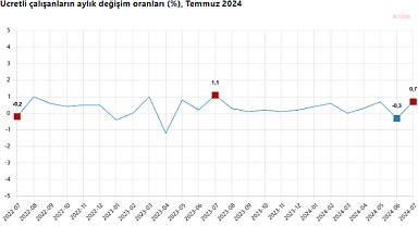TÜİK: Ücretli çalışan sayısı yıllık yüzde 3,4 arttı
