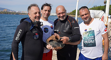 Tuzla Belediyesi Dalış Ekibi, Tuzla kıyılarında Doğu Roma İmparatorluğu dönemine ait amfora parçası buldu