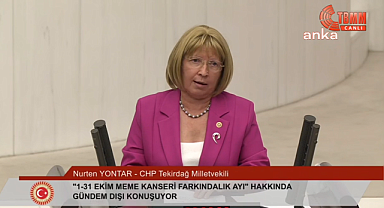 CHP'li Yönter, meme kanserinde erken teşhise dikkati çekmek için peruğunu çıkardı