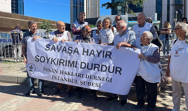 İHD İstanbul Şubesi'nden İsrail Konsolosluğu önünde eylem: