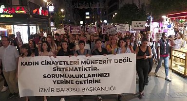 İzmir Barosu 'kadın cinayetlerine karşı' iktidara seslendi: 