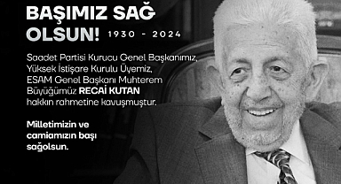 Saadet Partisi Kurucu Genel Başkanı Recai Kutan, 94 yaşında hayatını kaybetti
