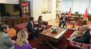 CHP Genel Başkanı Özgür Özel, AHEF Yönetim Kurulu ile görüştü