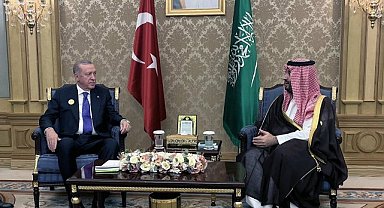 Cumhurbaşkanı Erdoğan, Suudi Prens Muhammed bin Selman ile görüştü