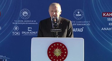Cumhurbaşkanı Erdoğan 155 bininci deprem konutunun anahtarını teslim etti