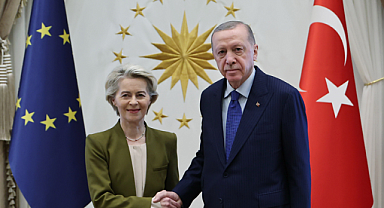 Cumhurbaşkanı Erdoğan, AB Komisyonu Başkanı von der Leyen ile görüştü