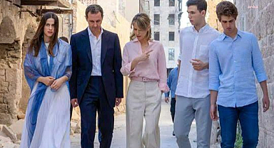 Esad ve ailesi, Moskova'da