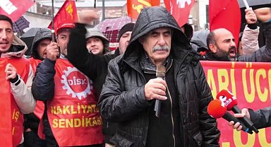 Nakliyat-İş Sendikası'ndan asgari ücret eylemi: Asgari ücretin en az 55 bin lira olmasını talep ediyoruz