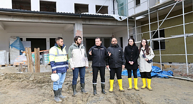 Silivri Belediye Başkanı Balcıoğlu, Selimpaşa'da yapımı devam eden huzurevi projesini inceledi