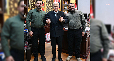 Suriye Milli Ordusu komutanlarından Devlet Bahçeli'ye ikinci ziyaret