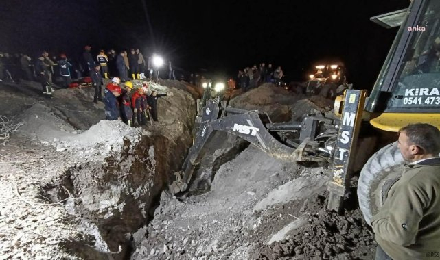 Amasya'da sondaj yapıldığı sırada göçük meydana geldi, 2 işçi toprak altında kaldı