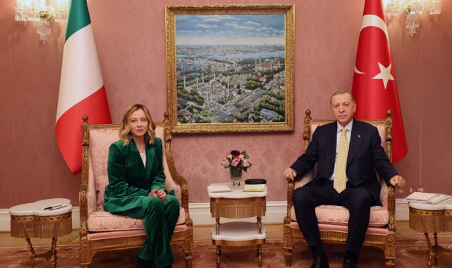 Cumhurbaşkanı Erdoğan İtalya Başbakanı Meloni ile görüştü