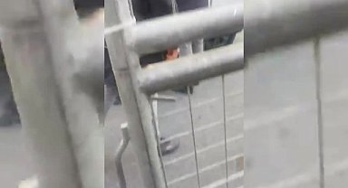 Galata Köprüsü'ndeki Filistin yürüyüşüne pankartıyla gelen 3 kişi gözaltına alındı