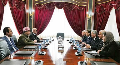 KDP Lideri Mesud Barzani ENKS ile bir araya geldi  