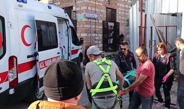 Muğla'da Tarihi Vakıflar Hamamı restorasyonunda iş kazası
