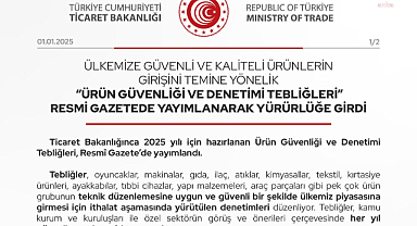 Ticaret Bakanlığı'ndan ürün güvenliği ve denetimlerine ilişkin yeni düzenleme