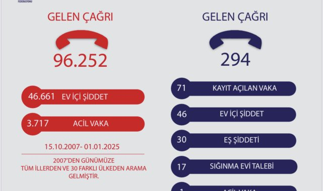 TKDF'nin Ev İçi Acil Yardım Hattı Raporu: Aralık 2024'te ev içi şiddet gerekçesiyle 46 bin kişi hattı aradı, en fazla aramayı 'eş şiddeti' oluşturdu