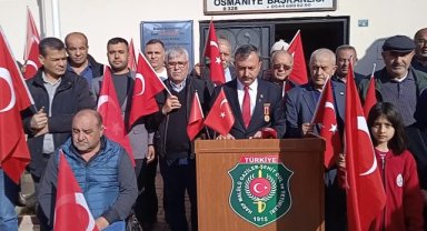 Türkiye Harp Malulü Gaziler, Şehit Dul ve Yetimleri Derneği üyeleri madalyalarını çıkardı