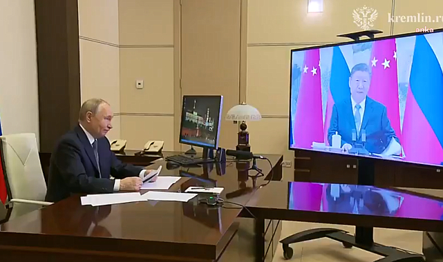 Xi ve Putin, Trump'ın göreve başlamasının ardından video konferans aracılığıyla görüştü