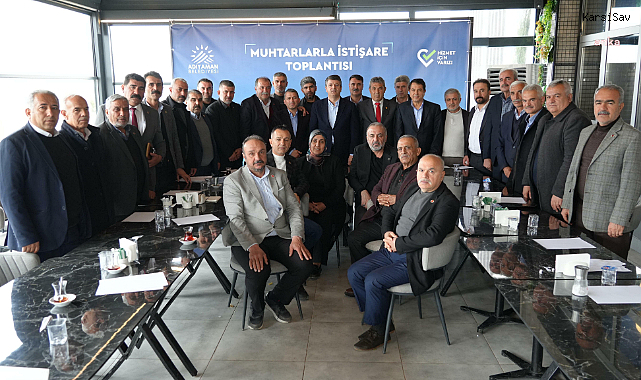 Adıyaman Belediye Başkanı Tutdere, muhtarlarla bir araya geldi