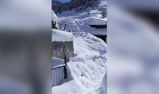Artvin Geçitli Köyü, eksi 22 derece ile şubat ayının en soğuk gecesini yaşadı