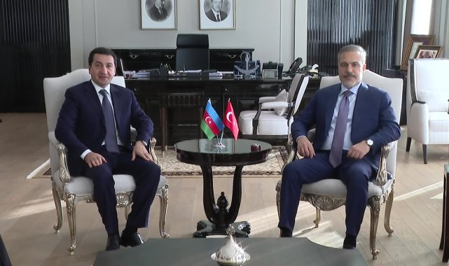 Dışişleri Bakanı Fidan, Azerbaycan Cumhurbaşkanı Yardımcısı Hacıyev ile görüştü