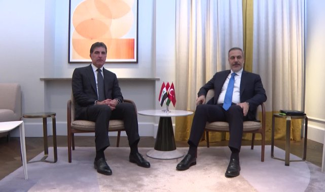 Dışişleri Bakanı Fidan, Münih'te IKBY Başkanı Barzani ile görüştü
