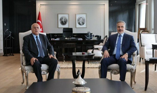 Dışişleri Bakanı Hakan Fidan, Fetih Genel Sekreteri Cibril Rajub'u Ankara'da kabul etti