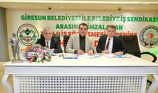 Giresun Belediyesi, toplu iş sözleşmesi imzaladı