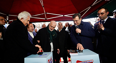 İmamoğlu, İBB'nin İstanbul Güreş İhtisas Kulübü'ne kazandıracağı tesisin temelini attı