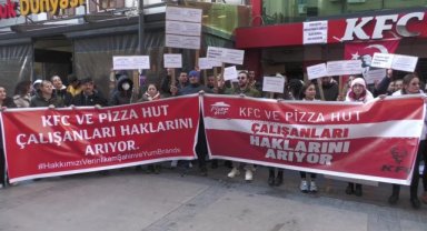 İzmir'de KFC Türkiye ve Pizza Hut çalışanlarından 