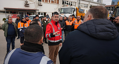 Kartal Belediyesi kar nöbetinde