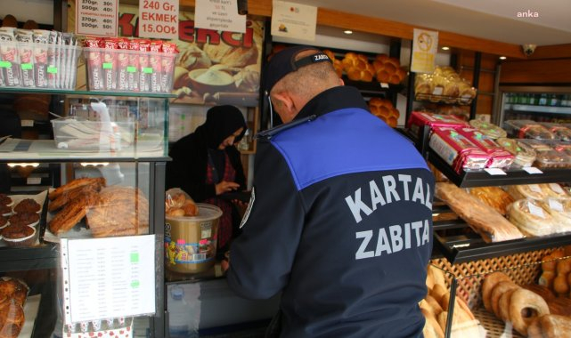 Kartal Belediyesi'nden fırınlarda Ramazan denetimi