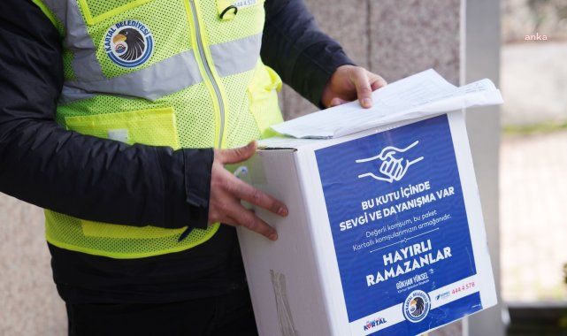 Kartal Belediyesi'nden ihtiyaç sahiplerine Ramazan kolisi desteği