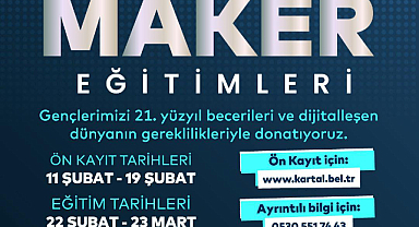 Kartal'da MAKER Atölyeleri ön kayıtları başladı