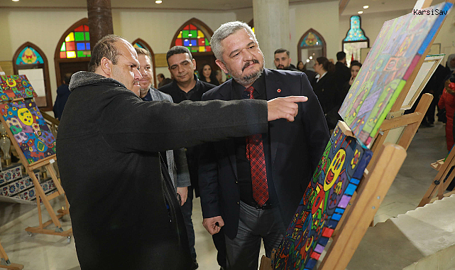 Keçiören'de sanatçı Muhammet Yalçın'ın sergisi açıldı
