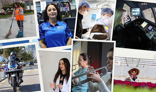 Antalya Büyükşehir Belediyesi'nin kadın çalışanları, 8 Mart'ta deneyimlerini paylaştı