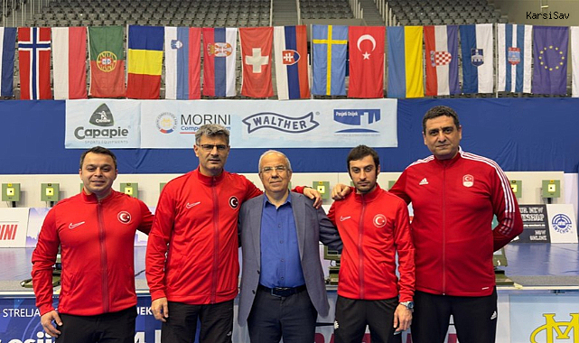 Avrupa Havalı Silahlar Şampiyonası'nda altın madalya