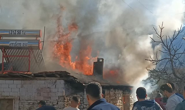 Aydın'da müstakil evde çıkan yangın paniğe neden oldu