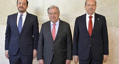 Cenevre'deki Kıbrıs toplantısında BM Genel Sekreteri Guterres: Tatar ve Hristodulidis güven tesisi için girişimler üzerinde mutabık kaldı