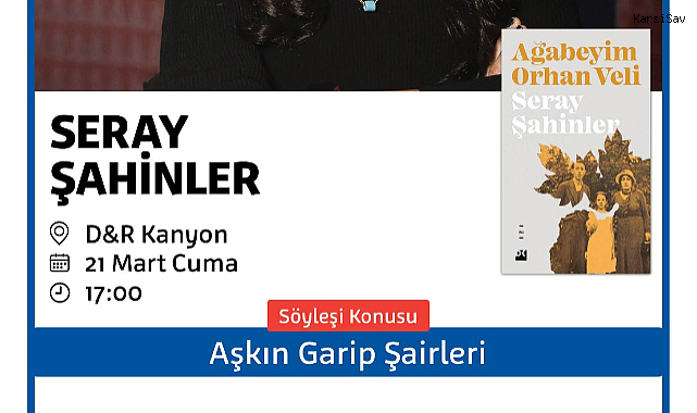 Dünya Şiir Günü'ne özel ilham veren bir buluşma 21 Mart'ta