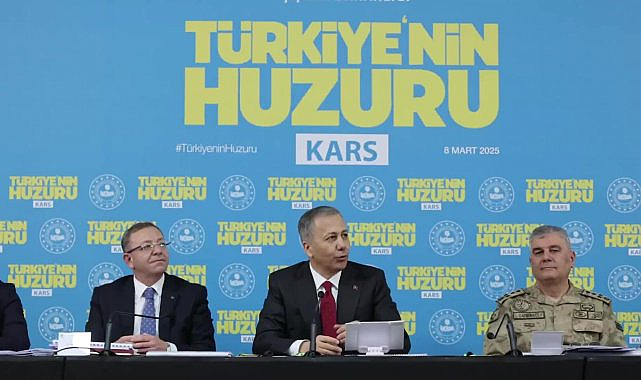 İçişleri Bakanı Yerlikaya: "Dün Kars'ta 'Türkiye'nin Huzuru Toplantımızı' gerçekleştirdik"