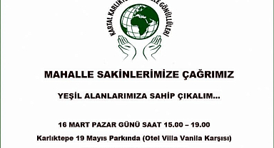 Kartal'da Yeşil Alanlar İçin İmza Kampanyasına Çağrı