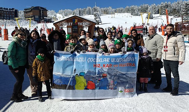 Osmangazili çocuklar, Uludağ'da kayak yapmayı öğrendi