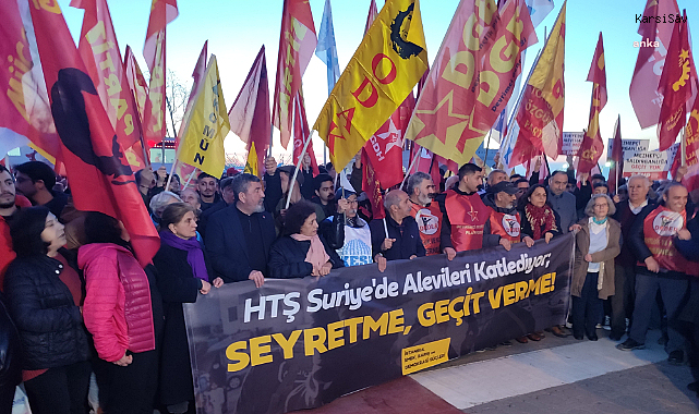 Suriye'deki Alevi katliamları Kadıköy'de protesto edildi