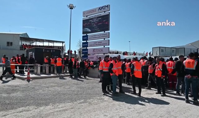 Yerköy-Kayseri YHT hattında çalışan işçiler iş bıraktı