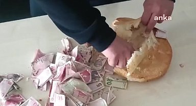 Yozgat'ta dilencinin hasılatı ramazan pidesinin içinden çıktı